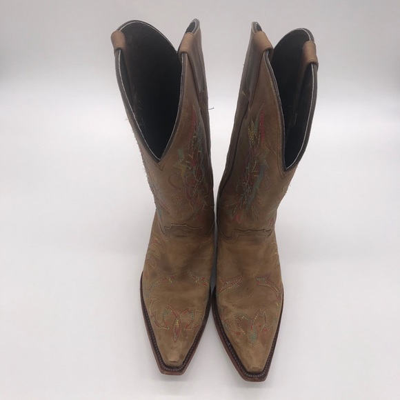 Pesos Bill Western Snip Toe Cowgirl Boots - Picture 2 of 8